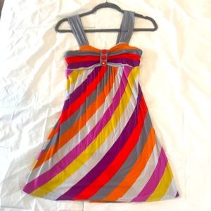 Multi color striped Tunic Top/Dress